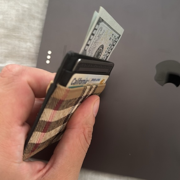 Original Burberry Wallet Leather Card Holder Louis Vuitton Pocket Organizer new - Picture 7 of 7